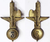 Italy, Kingdom of Italy, Vittorio Emanuele III (1900-1946), Badge, n.d., Aircraft Bomber Frieze. 64x38 mm ca. Ae.