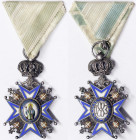 Serbia, Kingdom, Peter I (1903-1918), Medal, n.d., Royal Order of St. Sava. III type cross. 5th class knight. 67x41 mm ca. XF