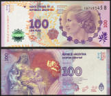 Argentina, Republic (1816-date), 100 Pesos, n.d. (2012), Slight undulation, Pick 358b, UNC