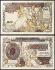 Serbia, German Occupation (1941-1945), 1.000 Dinara, 01/05/1941, Creases, Folds, traces of wear at the corners, Pick 24, VG