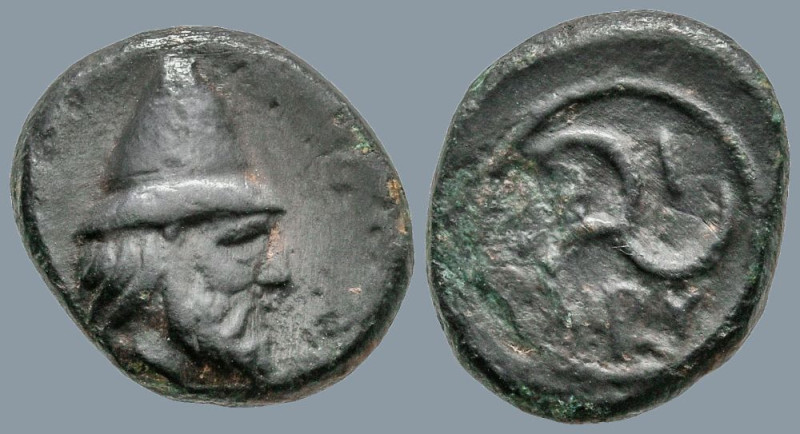 TROAS. Birytis. (4th-3rd centuries BC)
AE Bronze (10.2mm 0.88g)
Obv: Bearded h...