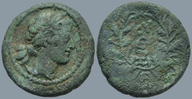 MYSIA. Kyzikos (Circa 2nd-1st centuries BC)
AE Bronze (19.8mm 4.7g)
Obv: Head of Kore Soteira to right, wearing oak wreath.
Rev: KY / ZI. Above and...