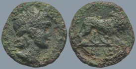 MYSIA. Kyzikos. Pseudo-autonomous issue. Time of Marcus Aurelius (161-180 AD)
AE Bronze (16.9mm 2.27g)
Obv: Dademed head of hero Kyzikos (youthful),...