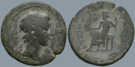 MYSIA. Kyzikos. Pseudo-autonomous, Time of Commodus (177-192 AD)
AE Bronze (29mm 12.35g)
Obv: KVZIKOC. Diademed head of hero Kyzikos (youthful) righ...