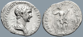 Trajan (98-117). Rome
AR Denarius (17.9mm 2.95g)
Obv: IMP CAES NER TRAIANO OPTIMO AVG GER DAC PARTHICO. Laureate, draped, and cuirassed bust right....