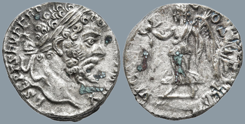 Septimius Severus (193-211 AD). Rome
AR Denarius (16.5mm 2.92g)
Obv: L SEPT SE...