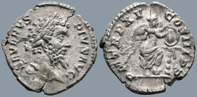 Septimius Severus (193-211 AD). Rome
AR Denarius (19.2mm 2.91g)
Obv: SEVERVS PIVS AVG Laureate head of Septimius Severus to right.
Rev: P M TR P XV...