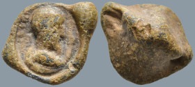 Roman Lead Seal
(5.63g 14.6mm diameter)