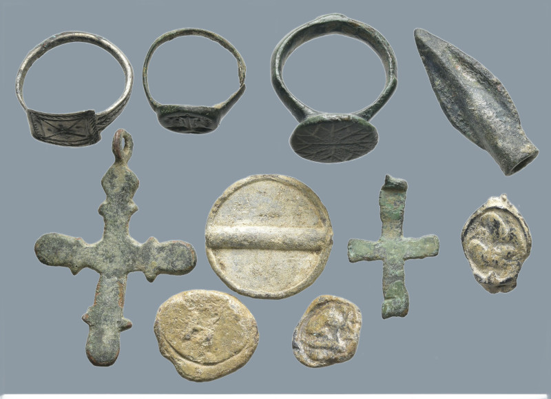 10 pieces ancient objects