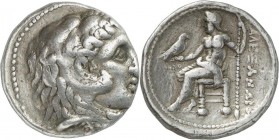 Makedonien - Könige: Alexander III. 336-323 v. Chr.: Tetradrachme 307/306 v. Chr., Mzst. Akko-Ptolemais, 17,08 g, sehr schön.
 [taxed under margin sy...