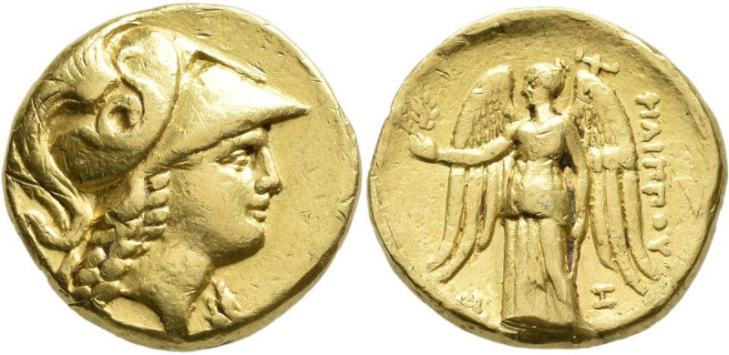 Makedonien - Könige: Philipp III. Arrchidaios 323-317 v.Chr: GOLD Stater, ”Arado...