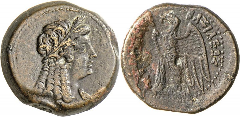 Ägypten - Ptolemäer: Ptolemaios VI. Philometor 180-145 v. Chr.: Bronzemünze,Vs: ...