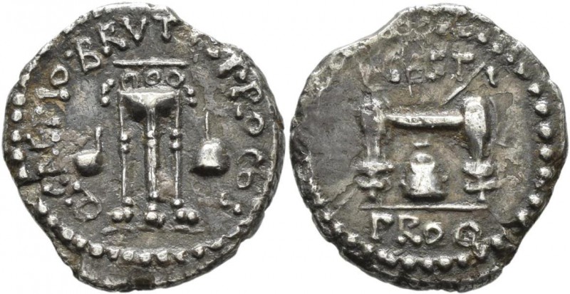 M. Iunius Brutus (43/42 v.Chr.): Rom-Imperatorische Prägung, M. Iunius Brutus un...
