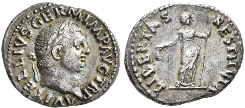 Vitellius (69 n.Chr.): Vitellius April-Dez. 69-69: Denar o.J., Rom, C. 47, RIC 1...