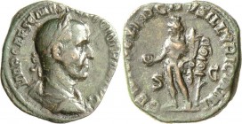 Traianus Decius (249 - 251): Traianus Decius 249-251: Sesterz, Rom, 15,54 g, RIC 117(b), sehr schön.
 [taxed under margin system]