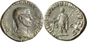 Herennius Etruscus (250 - 251): Herennius Etruscus 250-251: Sesterz Rom, 14,13 g, RIC 171(a), dunkle Patina, sehr schön.
 [taxed under margin system]...