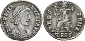 Gratianus (367 - 383): Gratianus 367-383: AR Siliqua, 1,94 g, sehr schön.
 [taxed under margin system]