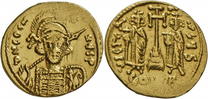 Constaninus IV. (668 - 685): Constantinus IV. 668-685:Gold-Solidus, Constantinop...