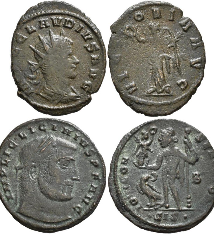 Antike: Konvolut 54 antiker, römischer Bronzemünzen aus der römischen Kaiserzeit...