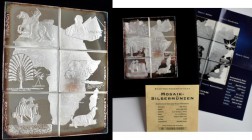 Kongo, Republik (Brazzaville): Set 6 x 1000 Francs 1997, komplettes Mosaik aus x 1 Unze Silber in Barrenform, Mosaikbarrenmünzen ”Landkarte Afrikas”, ...