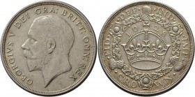 Großbritannien: Georg V. 1910-1936: Crown 1928, Davenport 110, Seaby 4036, sehr schön.
 [taxed under margin system]