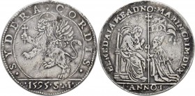 Italien: Venedig, Marino Grimani 1595-1605: Osella 1595 Anno I, 10,1 g, Henkelspur (mount mark), sehr schön.
 [taxed under margin system]