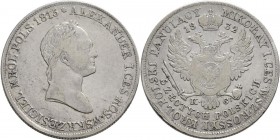 Polen: Nikolaus I. 1825-1855: 5 Zlotych 1832 KG, für Polen, 15,3 g, Bitkin 989, fast sehr schön.
 [taxed under margin system]