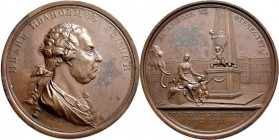 Russland: Katharina II. die Große 1762-1796: Bronzemedaille 1772 v.Jaeger, auf den russischen Geheimrat Iwan Iwanowitsch Bjetskoi, 65mm, 143,12 g, Dia...