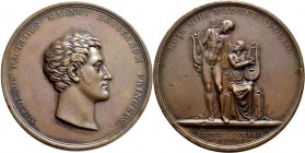 Russland: Alexander I., 1801-1825: Bronzemedaille 1816 von Graf Tolstoi, auf die Ernennung von Graf Pavlovich zum Kanzler der Universität zu Abo (Turk...