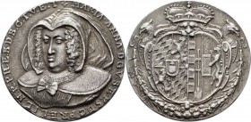 Altdeutschland und RDR bis 1800: Bayern-Kurfürstentum, Ferdinand Maria 1651-1679: Silbergussmedaille o. J. (1654, Modell von Paul Zeggin), auf die Vor...
