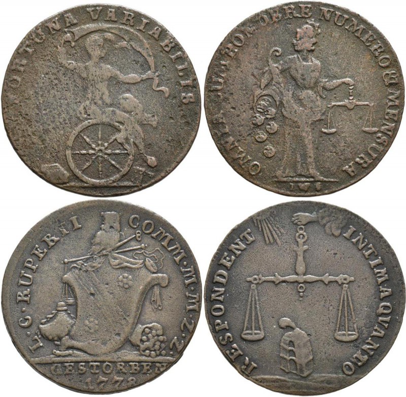 Altdeutschland und RDR bis 1800: Harz-Clausthal/Zellerfeld: Lot 6 X Münzmeisterp...
