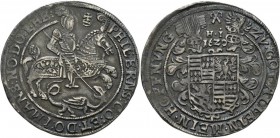 Altdeutschland und RDR bis 1800: Mansfeld-Artern (Vorderort-Linie), Philipp Ernst 1617-1627: 1/4 Taler (Spruchtaler) 1620, HI - Eisleben, leichter Dop...