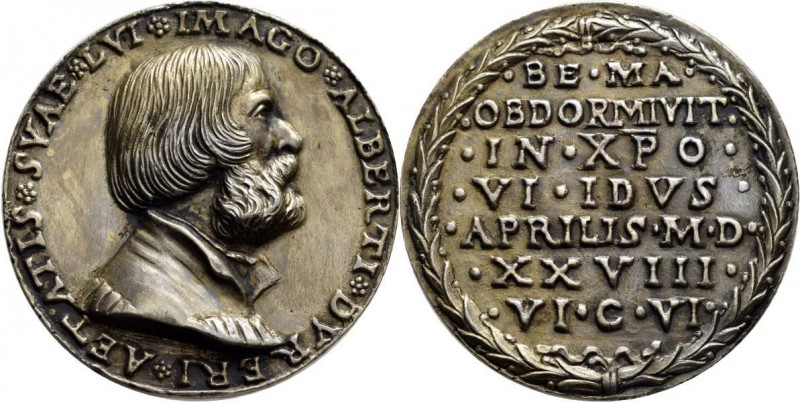 Altdeutschland und RDR bis 1800: Nürnberg: Silbermedaille 1528 von Matthes Gebel...