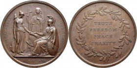 Medaillen alle Welt: Großbritannien: Bronzemedaille 1828, von S. Clint, auf die Aufhebung des sakramentalen Tests, BHM 1332, Eimer 1199, 60 mm, 103,6 ...