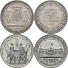 Medaillen Deutschland: 2. Deutsches Bundes Schießen 1862 in Bremen: Lot 2 Medaillen, Gedenktaler 1865 B (= Mmz. Theodor Wilhelm Brüel), 33 mm, Slg. Pe...