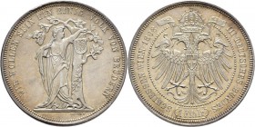 Medaillen Deutschland: 3. Deutsches Bundes-Schießen 1868 in Wien: Feintaler 1868 (v. Seidan), 33 mm, 16,9 g, kleine Prüfstelle am Rand, vorzüglich.
 ...
