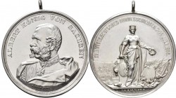 Medaillen Deutschland: Chemnitz: Silbermedaille 1895, Stempel von Karl Schäfer, geprägt bei Mayer & Wilhelm, Stuttgart, auf das 15. Mitteldeutsche Bun...
