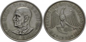 Medaillen Deutschland: Drittes Reich 1933-1945: Silbermedaille 1933, unsigniert (Glöckler), auf die Machtübernahme der Nationalsozialisten. Büste Hitl...