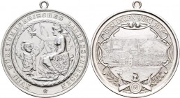 Medaillen Deutschland: Esslingen a.N.: Silbermedaille 1902, von Otto Beh, Esslingen, auf das 18. Württembergische Landesschießen, Randpunzierung ”BEH ...
