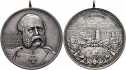 Medaillen Deutschland: Leipzig, Silbermedaille 1898 von Lehnert, geprägt bei Mayer & Wilhelm, Stuttgart, auf das 17. Mitteldeutsche Bundesschießen und...