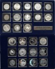 Alle Welt: Jubiläums-Kollection 60 Jahre Olympia Münzen 1952-2012: 25 diverse Münzen, welche zum Anlass der Olympischen Spielen geprägt wurden. Von Fi...