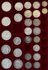 Alle Welt: Lot 25 Silbermünzen aus aller Welt.
 [taxed under margin system]