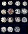 China - Volksrepublik: Lot 15 diverse chinesische Münzen, dabei 3 Yuan 1992, 5 Yuan 1/2 OZ Panda, 10 Yuan 1 OZ Panda sowie diverse nationale Gedenkmün...