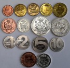 Andorra: Lot 15 Münzen aus den Jahren 1983-1988. Seltene Erstausgabe vor der Massenproduktion an Gedenkmünzen.
 [taxed under margin system]