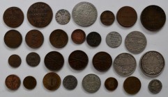 Dänemark: Lot 29 verschiedene Münzen aus Dänemark 1757 - 1867 aus der zeit der Skilling und Daler Währung.
 [taxed under margin system]