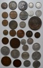 Italien: Italien des 19. Jhd.: 33 diverse Münzen, angefangen mit 1808 - Napoleon, über Venedig, Zugehörigkeit zu Österreich-Ungarn bis zum Königreich ...