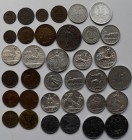 Italien: Italien Königreich - Republik (1900-1945): Typensammlung 35 diverse Münzen von Centesimo bis 10 Lire.
 [taxed under margin system]