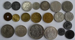 Jugoslawien: Kleines Lot 21 Münzen Jugoslawien 1920-1945.
 [taxed under margin system]