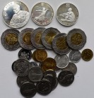 Kroatien: Kleines Lot an Umlauf- und Gedenkmünzen, dabei 3 Silbermünzen zu je 100 Kuna.
 [taxed under margin system]
