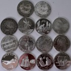 Malta: Lot 14 Münzen, dabei 2 Münzen mit Doppelwährung Lira/ECU, 1 x 1 Lira 1984 (KM# 63), 2 x 5 Pounds 1977 + 1981 (KM# 47+53) sowie 9 x 5 Lira Geden...